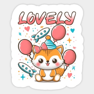 Lovely Little Fox Sticker